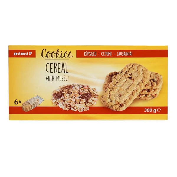 Graudaugu cepumi Rimi ar musli 300g