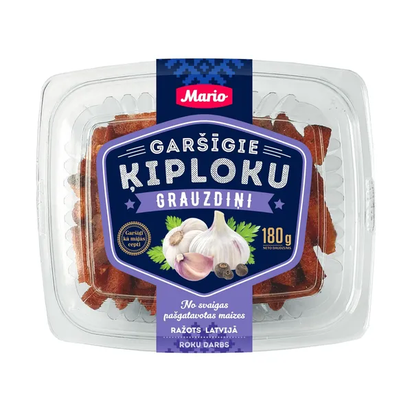 Grauzdiņi Garšīgie ķiploku 180g