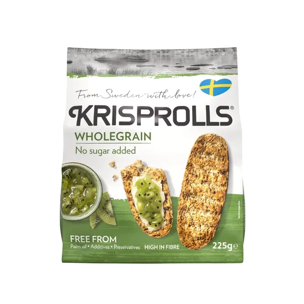 Grauzdiņi Krisprolls pilngraudu bez cukura 225g