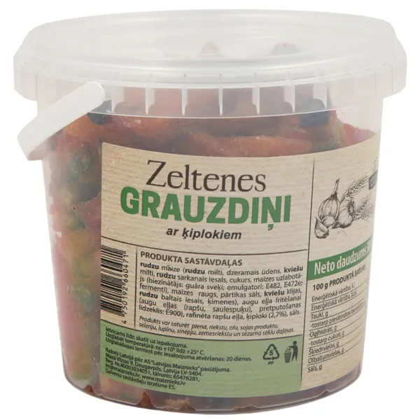 Grauzdiņi Zeltenes ar ķiplokiem 300g