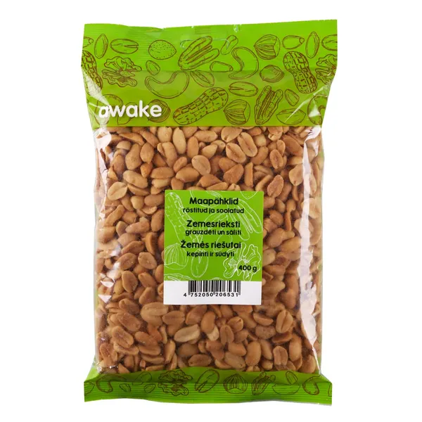 Grauzdēdi zemesrieksti Awake sālīti 400g