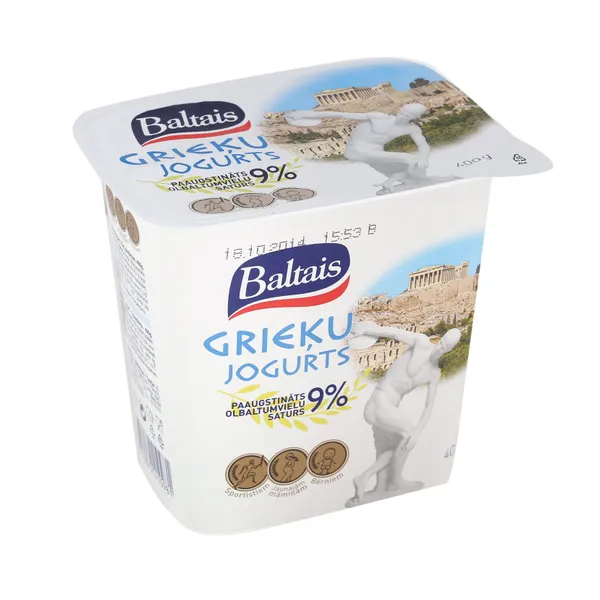 Grieķu jogurts Baltais bez piedevām 400g