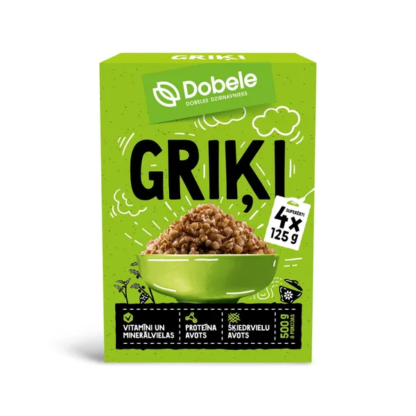 Griķi DOBELE 4x125g