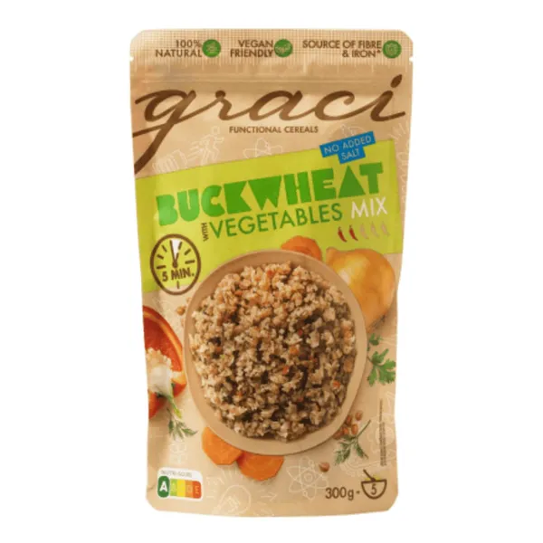 Griķi ar dārzeņiem GRACI 300g