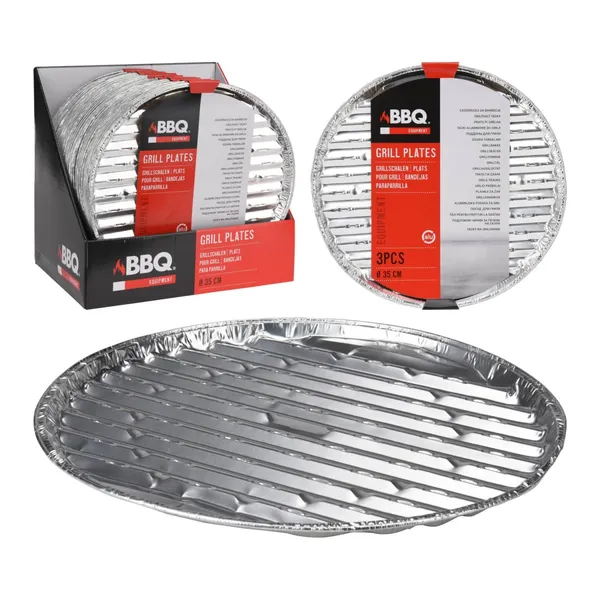 Grila paplātes komplekts 33x35cm 3 gab GR24