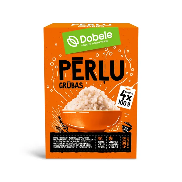 Grūbas pērļu Dobele 4x100g