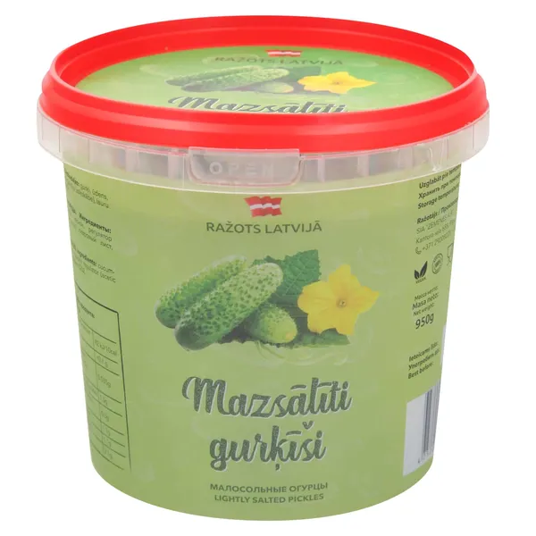 Gurķi mazsālīti 950g