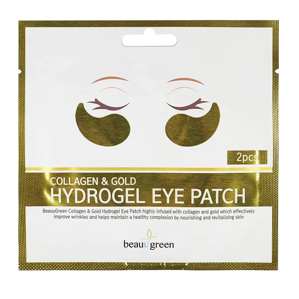 Hidrogēla patči Beauugrenn ādai ap acīm ar kolagēnu un zeltu