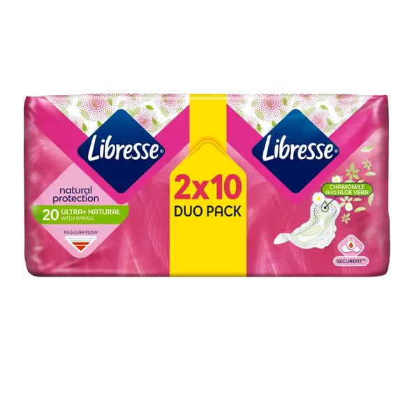 Higiēniskās paketes Libresse aloe normal 20gab.