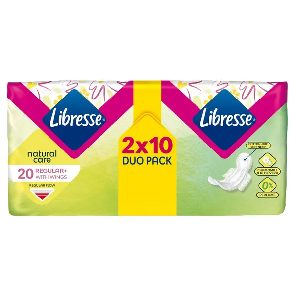 Higiēniskās paketes Libresse towel natural ultra duo 20gb
