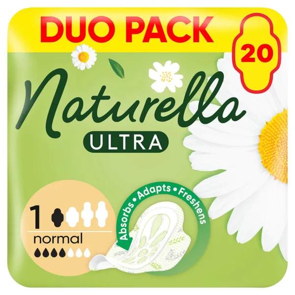 HIGIĒNISKĀS PAKETES NATURELLA ULTRA NORMAL DUO 20GAB.