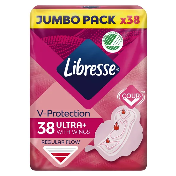 Higiēniskās paketes Libresse Normal mega paka 38 gab.