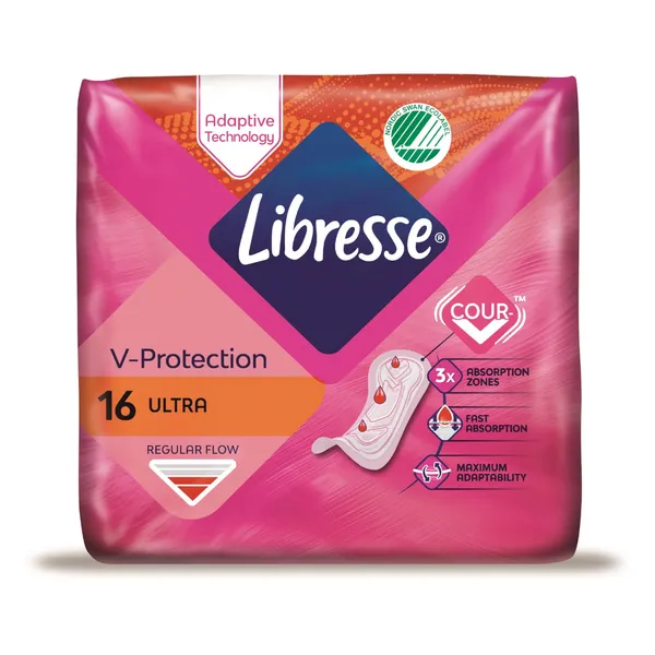 Higiēniskās paketes Libresse Ultra Normal bez spārniņiem 16gab.