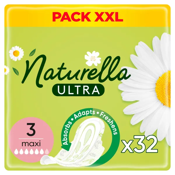 Higiēniskās paketes Naturella Quattro Maxi 32 gab