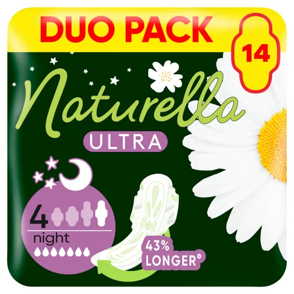 Higiēniskās paketes Naturella ultra night duo 14gab.