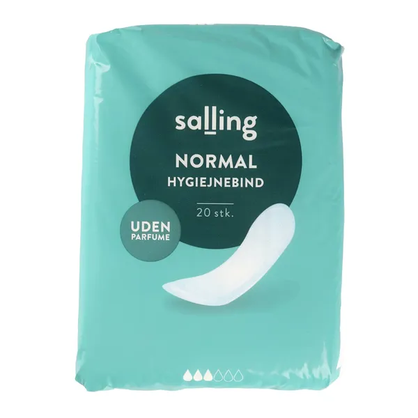 Higiēniskās paketes Salling normal, bez smaržvielām 20 gab