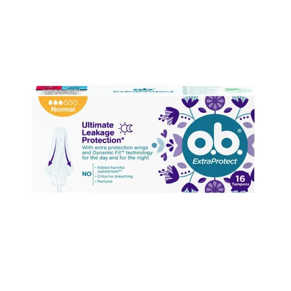 Higiēniskie tamponi OB EXTRA Protect Normal 16gab