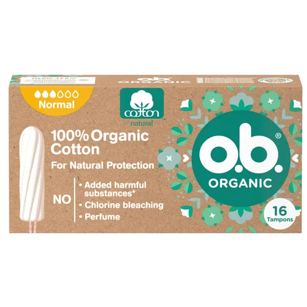 Higiēniskie tamponi Ob Organic Normal 16 gab