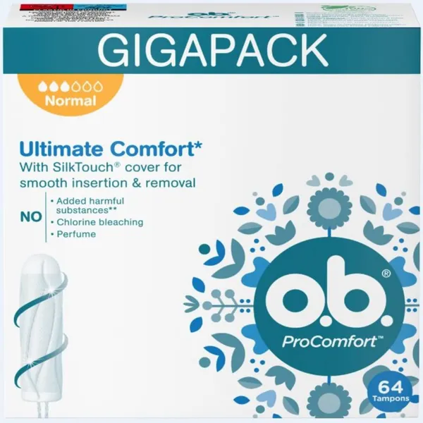 Higiēniskie tamponi OB Procomfort Normal 64 gab.