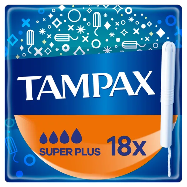 Higiēniskie tamponi Tampax Plastic Free Super Plus 18gab