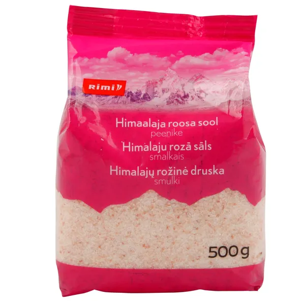 Himalaju sāls Rimi rozā smalkais 500g