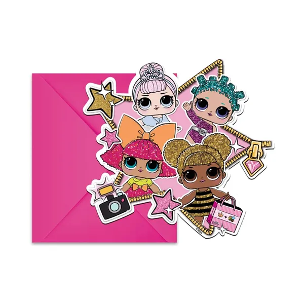 Ielūgumu komplekts "LOL" 6gab