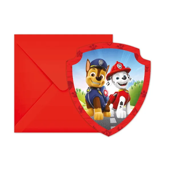 Ielūgumu komplekts "Paw Patrol" 6gab