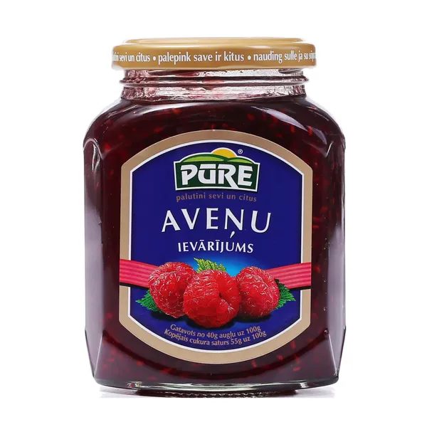 Ievārījums Aveņu 420g, Pūre