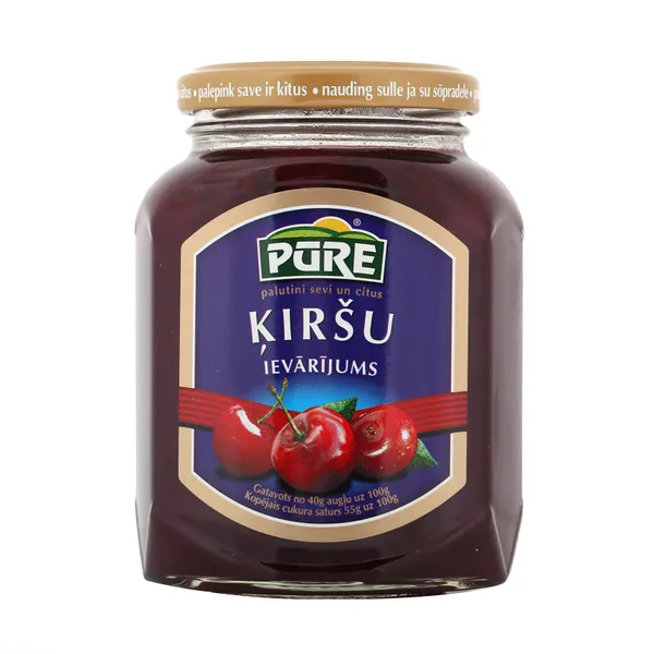Ievārījums PŪRE ķiršu 420g stiklā