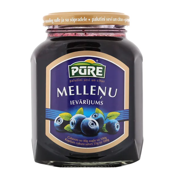 Ievārījums PŪRE melleņu 420g stiklā