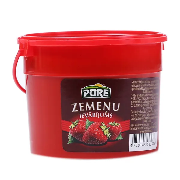 Ievārījums zemeņu 410g, Pūre
