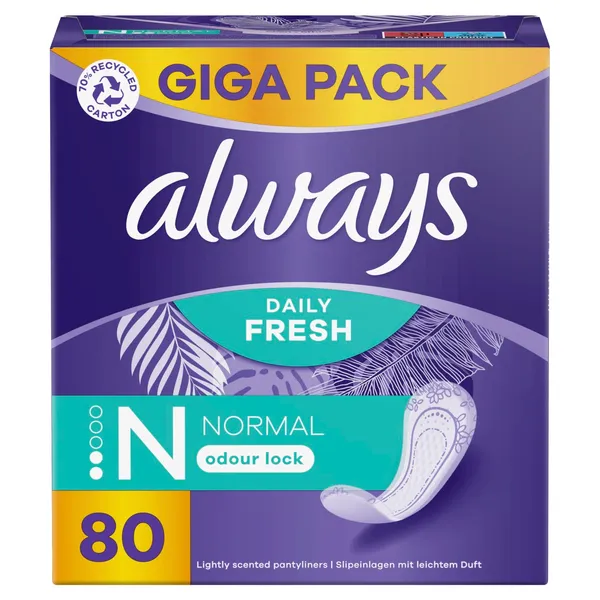 Ikdienas ieliktnīši Always Fresh&Protect Normal 80 gab.
