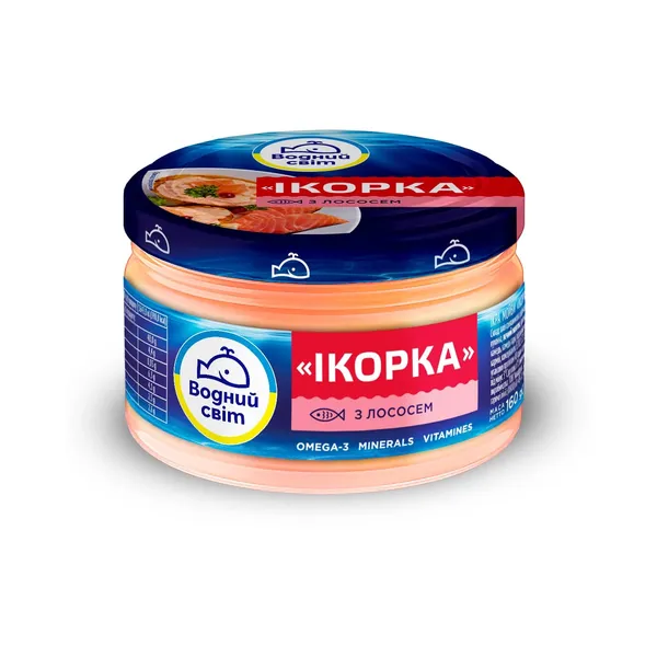 Ikru krēms ar lasi IKORKA Vodnij Svit, 160g