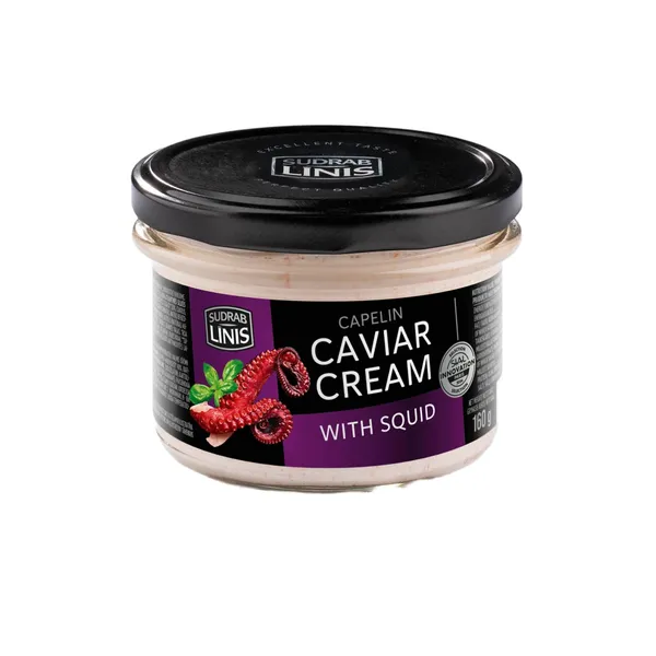 Ikru krēms Sudrablīnis ar kalmāru 160g