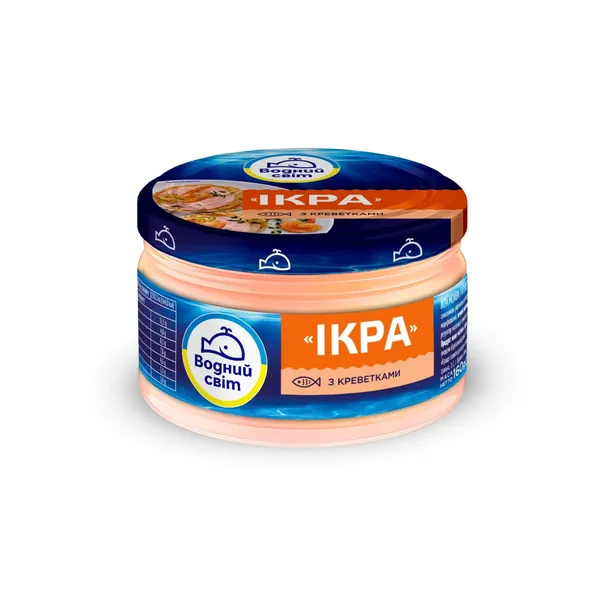 Ikru pasta ar garnelēm IKRA Vodnij Svit, 160g