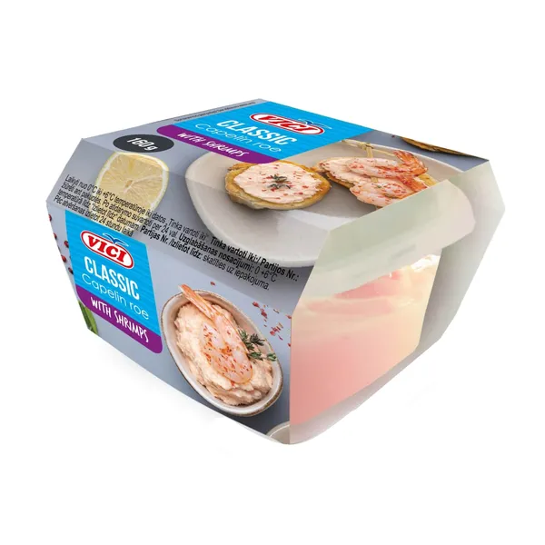 Ikru smēriņš Viči ar garnelēm 160g
