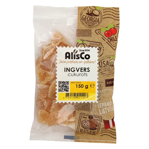 Ingvers cukurots 150g