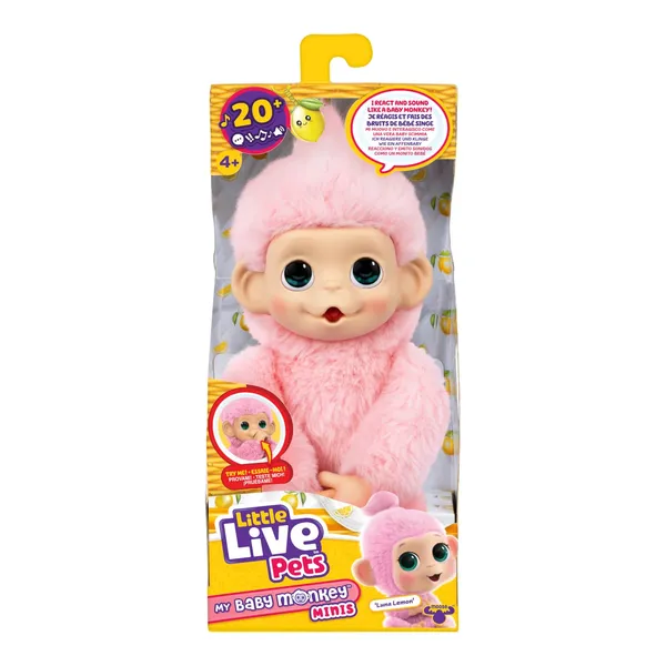 Interaktīvs plīša pērtiķis minis Little Live Pets 19cm SS26