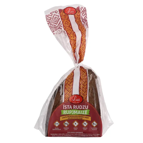 Rupjmaize Īstā Lāču 400g (lielās šķēles)