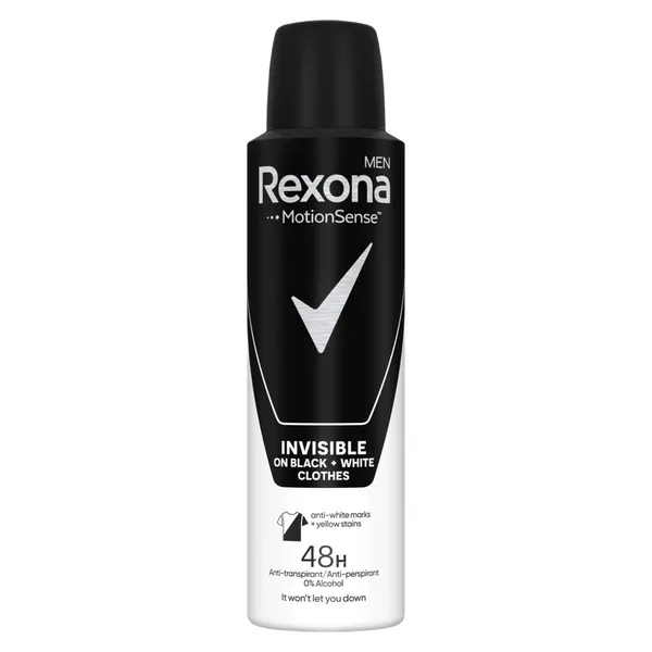 Izsmidzināms dezodorants Rexona invisible B&W 150ml