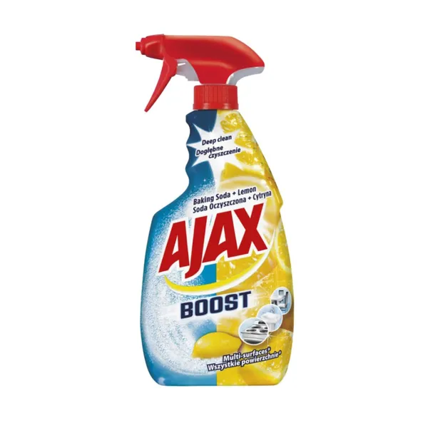 Izsmidzināms līdzeklis virsmām Ajax Boost Baking Soda&Lemon 500ml