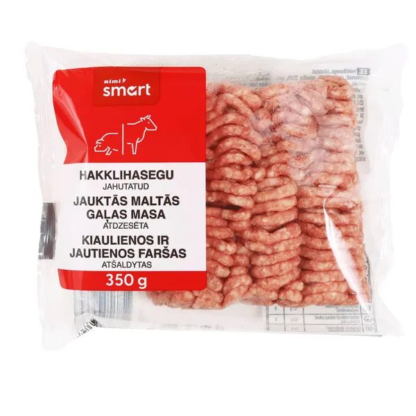 Jauktās maltās gaļas masa Rimi Smart atdzesēta 350g