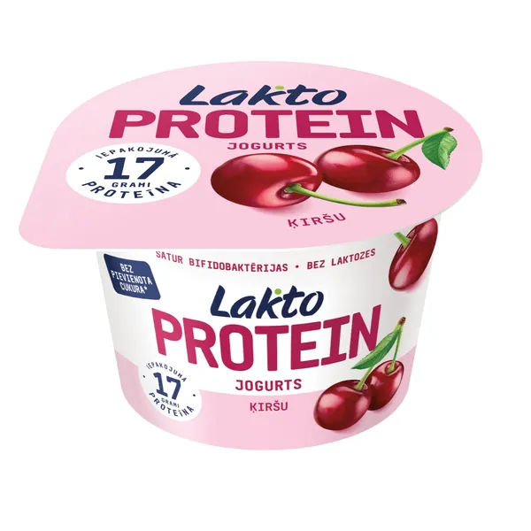 Jogurts Lakto Protein ķiršu, bez laktozes 200g