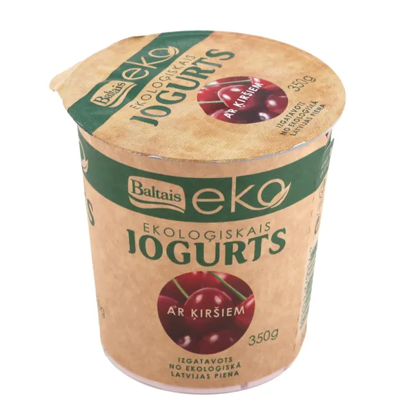 Jogurts Baltais ar ķiršiem EKO 350g