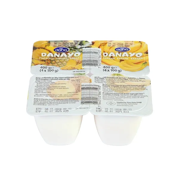 Jogurts Danayo banānu vai ananasu 100g