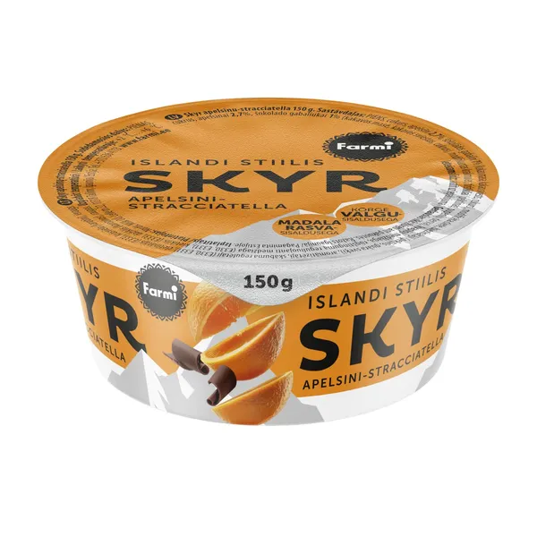 Jogurts Farmi Skyr Apelsīnu-Straciatella 150g