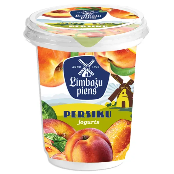 Jogurts persiku, 320g, Limbažu Piens