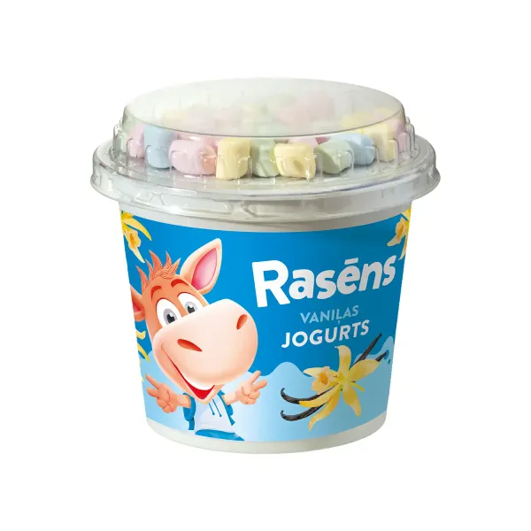 Jogurts Rasēns vaniļas ar zefīriem 110g