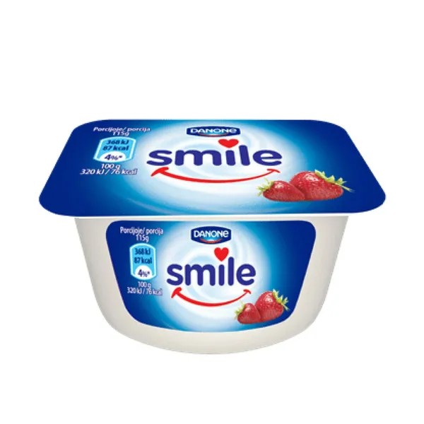 Jogurts Smile zemeņu 115g