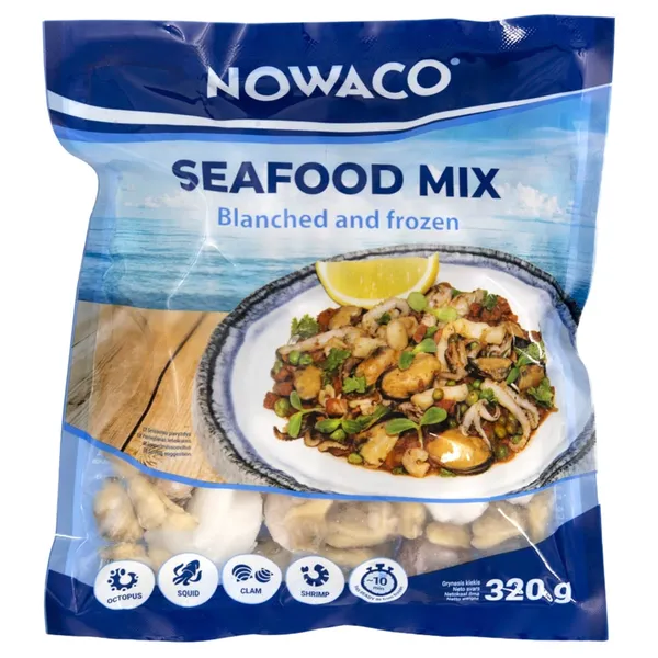 Jūras velšu maisījums Nowaco saldēts, blanšēts 320g g